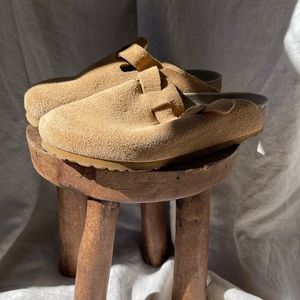 Birkenstock Boston Suede Leather in Clay
